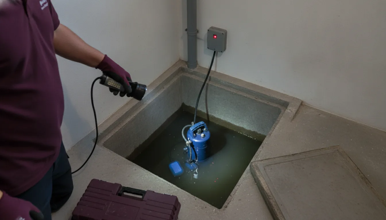 Dépannage pompe de relevage Le Cellier – problème / diagnostic